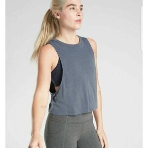 Athleta Blue Muscle Tee - XS